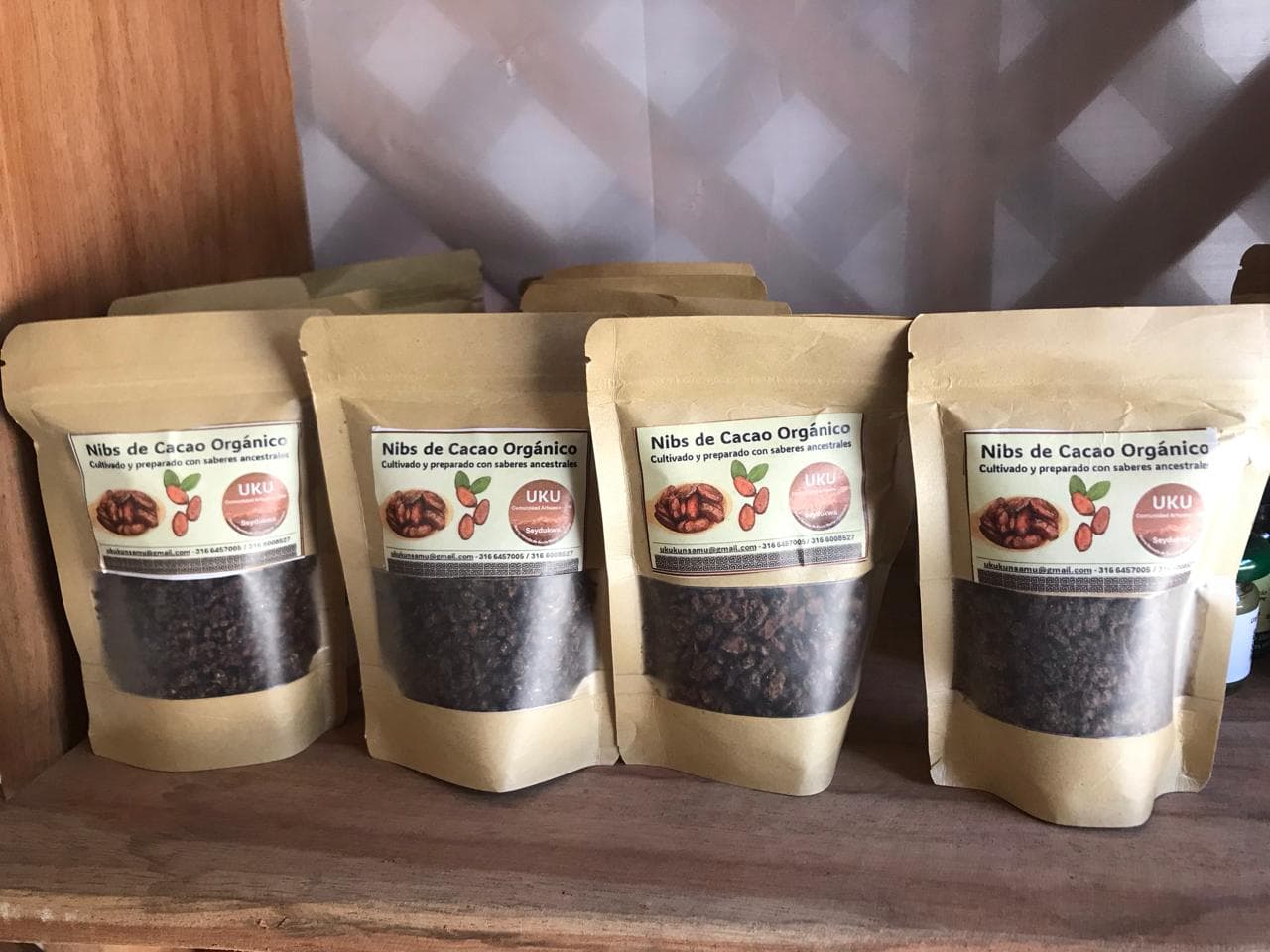 Cacao and coffee products from the Sierra Nevada